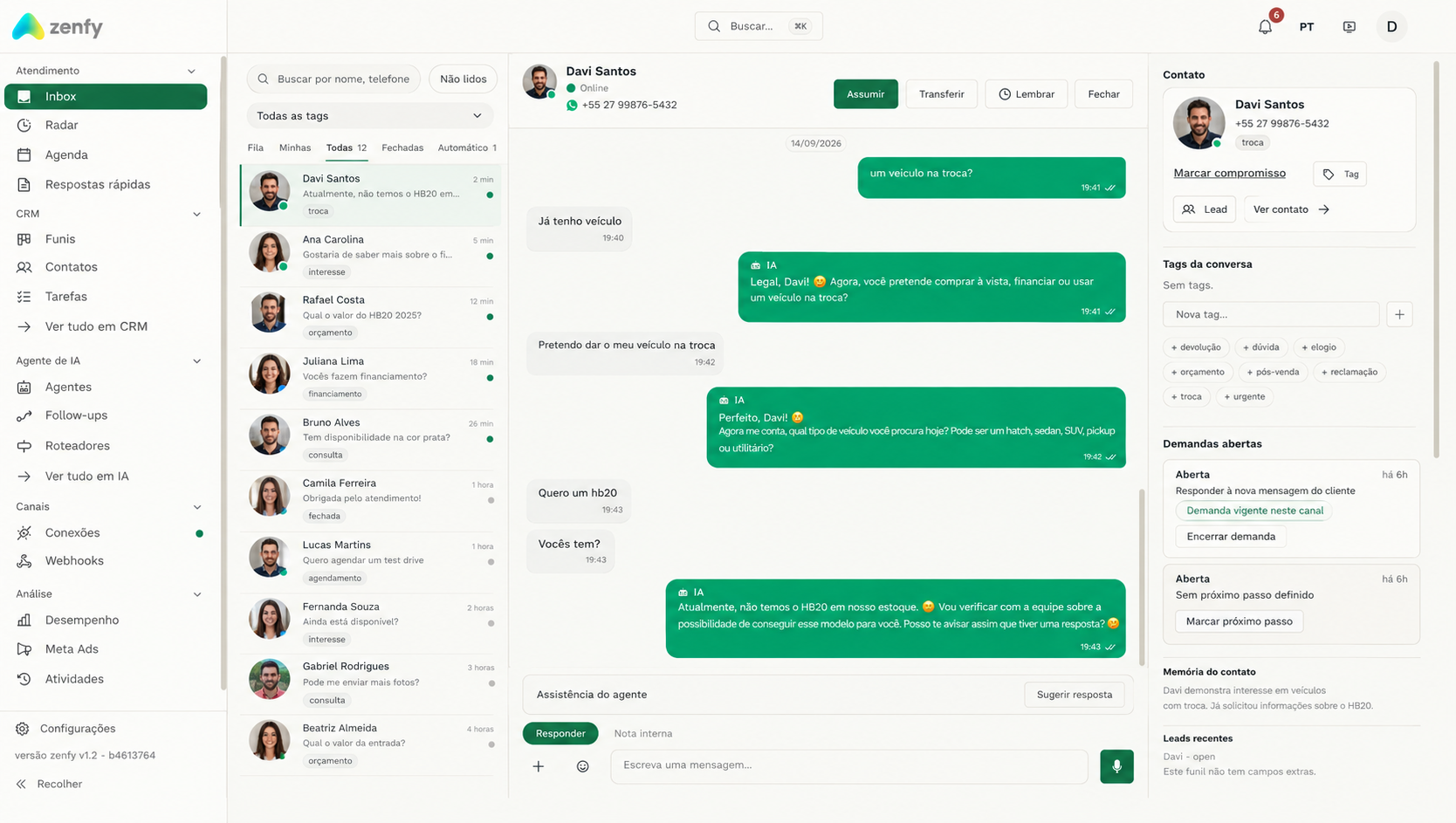 Conversas — Zenfy
